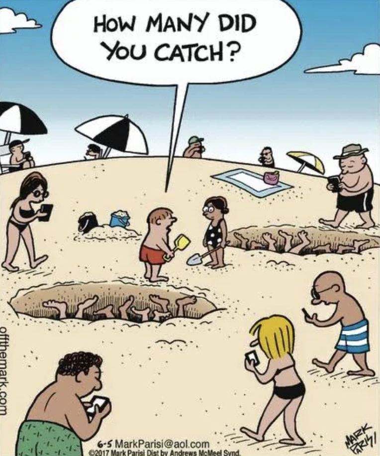 cartoon beach jokes - How Many Did You Catch? 65 MarkParisi.com 2017 Mark Parisi Dist by Andrews McMeel Synd Mark Farmi